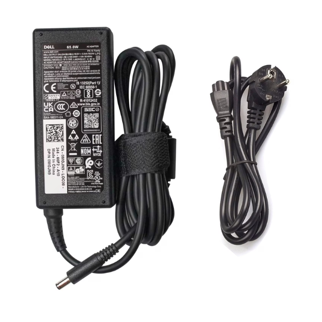 Cargador Portátil - Dell Punta Redonda Fina  65W