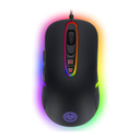 Millenium Raton Gaming Optico MO1 Advanced con Cable para e-Sport Retroiluminacion RGB, Ultra Ligero, 7 Botones Programables (A, NEGRO)