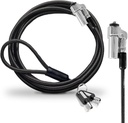 Cable de seguridad Nano de acero antirrobo, 180 cm, para portátil, ranura de seguridad Kensington Nanosaver, cierre con llave, 2 llaves. (NEGRO, A)
