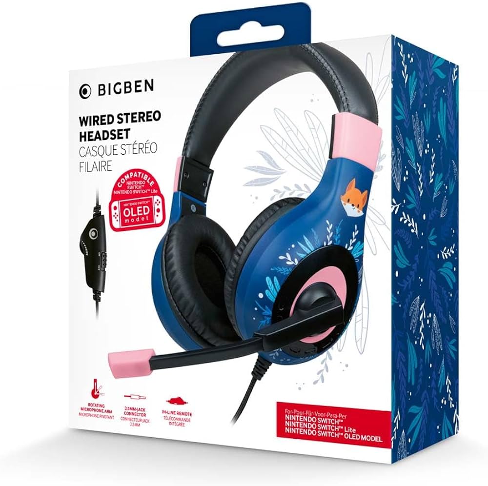BigBen Wired Stereo Headset Nintendo Switch 