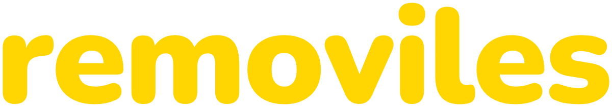 Logotipo removiles en amarillo